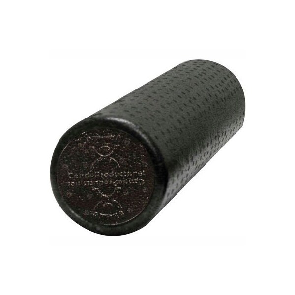 CanDo Black Composite Foam Roller, Round, 6" Dia. x 18"L